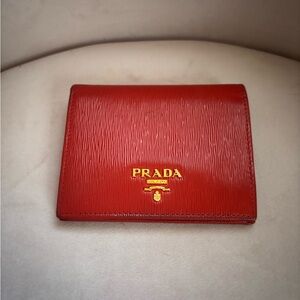 Prada compact wallet